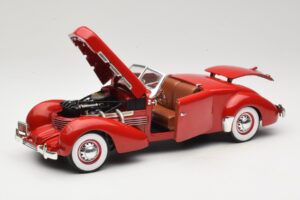 Cord 812 Kabrió Piros American Muscle 1:18 32158 Fém – 2. kép a 8-ből