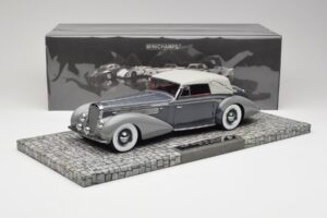 Delage D8 120 Kabrió Szürke & Sötétszürke Minichamps 1:18 107115134 Fém – 6. kép a 6-ből