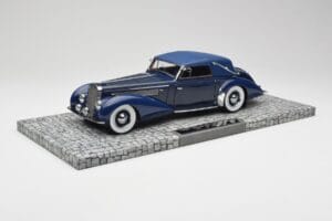 Delage D8-120 Kabrió Two Tone Kék Minichamps 1:18 107115132 Gyanta