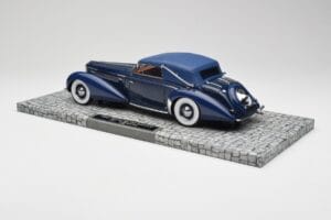 Delage D8-120 Kabrió Two Tone Kék Minichamps 1:18 107115132 Gyanta – 5. kép a 6-ből