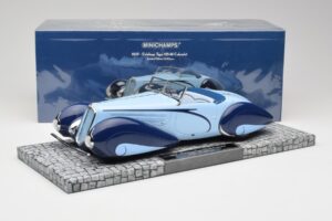 Delahaye Type 135-M Kabrió Mullin Museum Minichamps 1:18 107116160 Fém – 2. kép a 6-ből