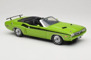 Dodge Challenger Kabrió Zöld Greenlight 1:18 12803-06G Fém – 6. kép a 8-ből