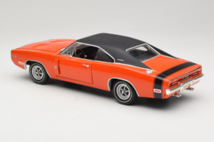 Dodge Charger R/T Narancssárga & Fekete American Muscle 1:18 39314 Fém – 7. kép a 8-ből