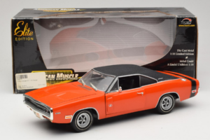 Dodge Charger R/T Narancssárga & Fekete American Muscle 1:18 39314 Fém – 8. kép a 8-ből