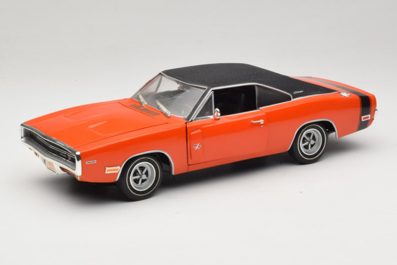 Dodge Charger R/T Narancssárga & Fekete American Muscle 1:18 39314 Fém