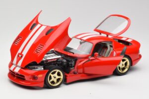 Dodge Viper GTS Piros Bburago 1:18 3075 Fém – 2. kép a 8-ből