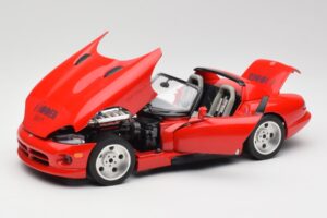 Dodge Viper RT/10 Piros Limitált Kiadás Bburago 1:18 3025 Fém – 2. kép a 8-ből