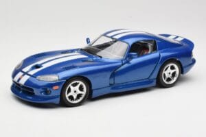 Dodge Viper GTS SR II Kék Fehér Csíkokkal Bburago 1:18 3330 Fém