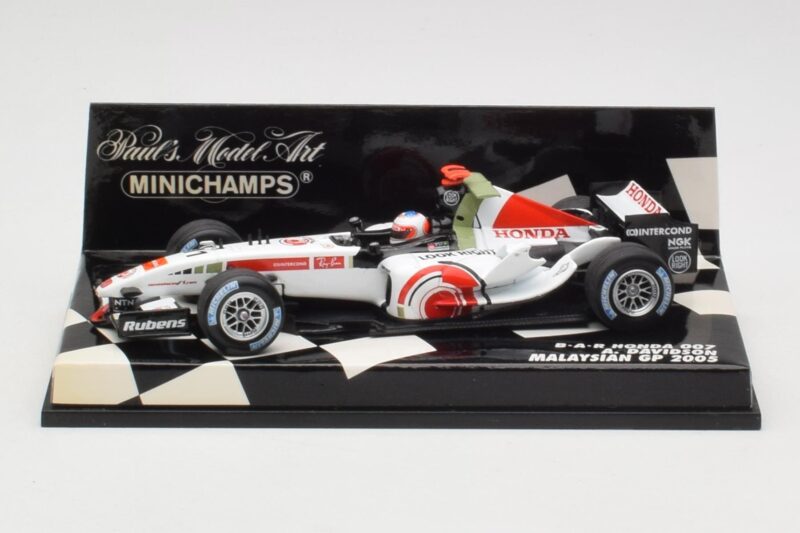 BAR Honda 007 A. Davidson Malaysian GP 2005 Minichamps 1:43 400050104 Fém