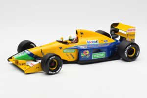 Benetton Ford B191B #20 M. Brundle F1 Early Season 1992 Minichamps 1:18 100920120 Fém