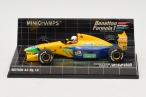 Benetton B191B Ford #20 M. Brundle Early Season F1 1992 Minichamps 1:43 400920120 Fém