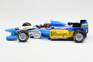 Benetton B195 Renault #1 M. Schumacher Winner Japanese GP 1995 Minichamps 1:18 510953401 Fém – 3. kép a 6-ből