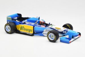 Benetton B195 Renault #1 M. Schumacher Winner Japanese GP 1995 Minichamps 1:18 510953401 Fém – 4. kép a 6-ből