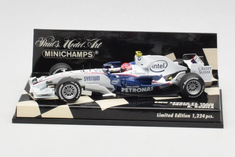 BMW Sauber F1.08 #4 R. Kubica Showcar 2008 Minichamps 1:43 400080084 Fém