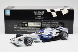BMW Sauber F1.06 #17 J. Villeneuve F1 2006 Minichamps 1:18 100060017 Fém – 6. kép a 6-ből