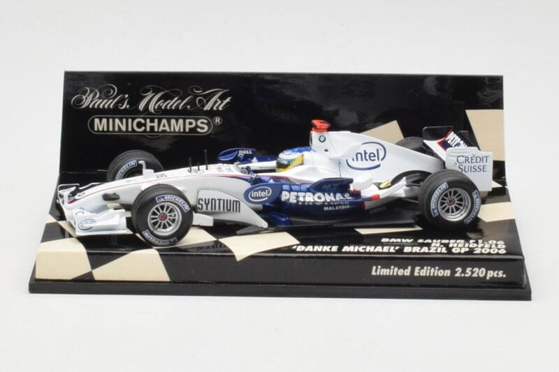 BMW Sauber F1.06 #16 N. Heidfeld Brazilian GP 2006 Minichamps 1:43 400060316 Fém