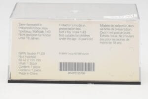 BMW Sauber F1.09 #6 N. Heidfeld F1 2009 v2 Minichamps 1:43 80422155795 Fém – 4. kép a 5-ből