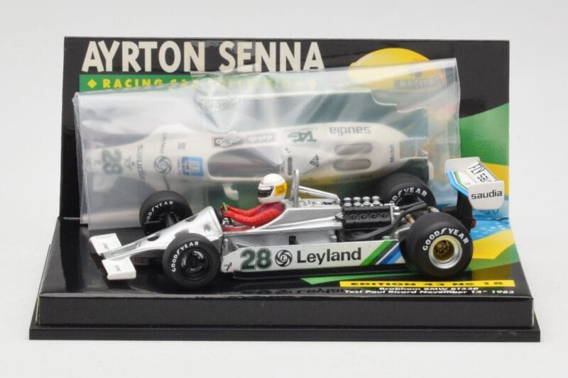 Brabham BMW BT52B A. Senna Test Car Paul Ricard 14 November 1983 Minichamps 1:43 540834399 Fém