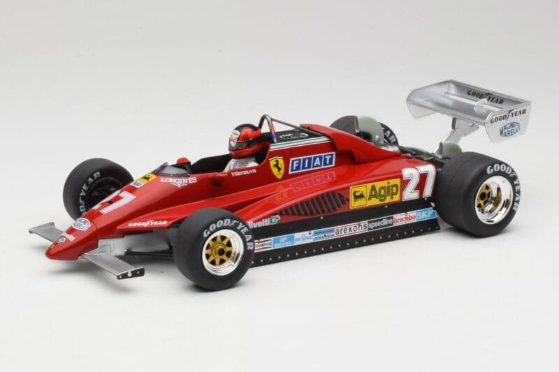 Ferrari 126C2 #27 G. Villeneuve GP Belgium 1982 MCG 1:18 MCG18629F Fém