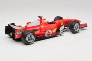Ferrari 248 F1 #5 M. Schumacher German GP Hockenheimring 2006 Hot Wheels 1:18 J2887 Fém – 2. kép a 6-ből