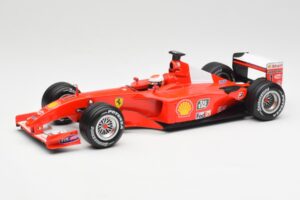 Ferrari F2001 #1 M. Schumacher F1 World Champion 2001 Piros Hot Wheels 1:18 50202 Fém
