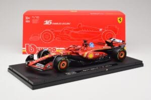 Ferrari SF-24 #16 C. Leclerc Emilia Romagna Grand Prix 2024 Bburago 1:18 18-16821-L-IMOLA-SHOWCASE Fém – 7. kép a 7-ből