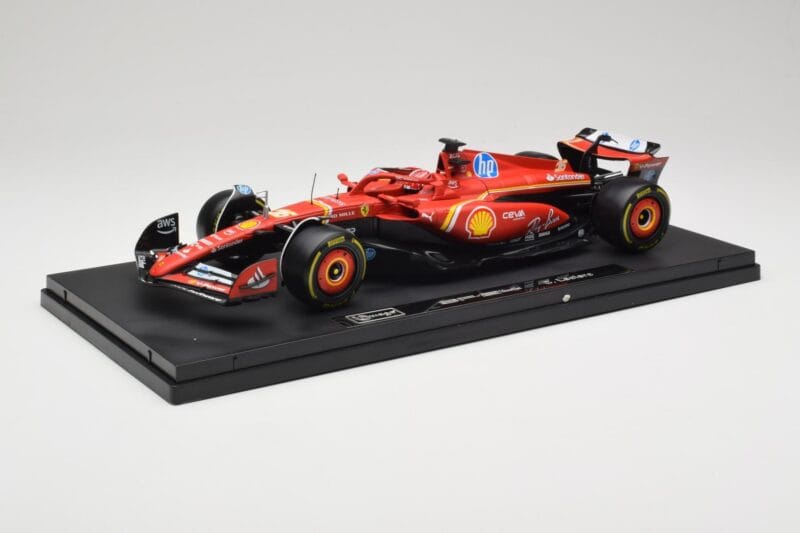 Ferrari SF-24 #16 C. Leclerc Emilia Romagna Grand Prix 2024 Bburago 1:18 18-16821-L-IMOLA-SHOWCASE Fém