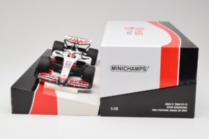 Haas VF-22 #20 K. Magnussen Pole Position Brazil GP 2022 Minichamps 1:18 147222120 Fém – 6. kép a 7-ből