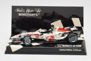 Honda RA106 #12 J. Button Hungarian GP Winner F1 2006 Minichamps 1:43 400060112 Fém