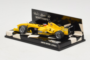 Jordan EJ14 Ford #18 N. Heidfeld Jordan Ford F1 Team Showcar 2004 Minichamps 1:43 400040088 Fém – 3. kép a 5-ből