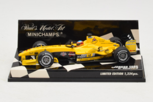 Jordan EJ14 Ford #18 N. Heidfeld Jordan Ford F1 Team Showcar 2004 Minichamps 1:43 400040088 Fém