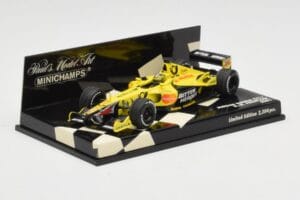 Jordan Honda EJ11 #7 H-H. Frentzen F1 2001 Minichamps 1:43 400010011 Fém – 2. kép a 5-ből