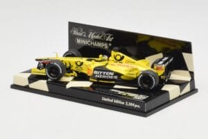 Jordan Honda EJ11 #7 H-H. Frentzen F1 2001 Minichamps 1:43 400010011 Fém – 3. kép a 5-ből