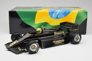Lotus Renault 97T John Player Special #12 A. Senna Portuguese GP 1985 1st Victory Minichamps 1:12 540851292 Fém – 8. kép a 8-ből