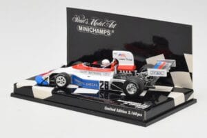 March Ford 751 #28 M. Donohue Race Car 1975 Minichamps 1:43 430750028 Fém – 3. kép a 5-ből