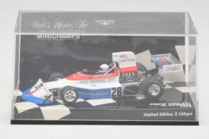 March Ford 751 #28 M. Donohue Race Car 1975 Minichamps 1:43 430750028 Fém – 5. kép a 5-ből