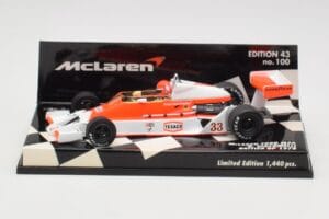 McLaren Ford M26 B. Giacomelli British GP 1978 Minichamps 1:43 530784333 Fém