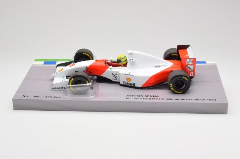 McLaren Ford MP4/8 #8 A. Senna Winner Australian GP 1993 Minichamps 1:18 543933838 Fém