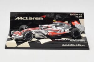 McLaren Mercedes MP4-23 #23 H. Kovalainen Showcar 2008 Minichamps 1:43 530084393 Fém