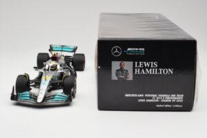 Mercedes AMG W13 E Performance Petronas #44 L. Hamilton Spanish GP 2022 Minichamps 1:18 110220044 Fém – 6. kép a 7-ből