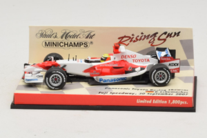 Panasonic Toyota Racing TF107 R. Schumacher F1 Showcar 2007 Minichamps 1:43 403070081 Fém