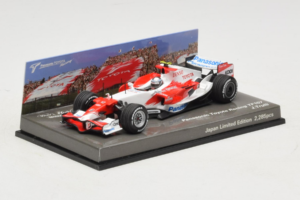 Toyota TF107 #12 J. Trulli Panasonic Toyota Racing Showcar F1 2007 Minichamps 1:43 AM60129 Fém – 2. kép a 6-ből