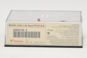 Toyota TF107 #11 R. Schumacher Panasonic Toyota Racing F1 2007 Minichamps 1:43 AM601286 Fém – 5. kép a 5-ből