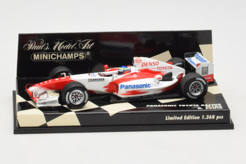 Toyota TF104 Panasonic #16 R. Zonta Panasonic Toyota Racing 2004 Minichamps 1:43 400040116 Fém