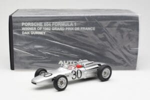 Porsche 804 #30 D. Gurney French Grand Prix 1962 AUTOart 1:18 86271 Fém – 6. kép a 6-ből