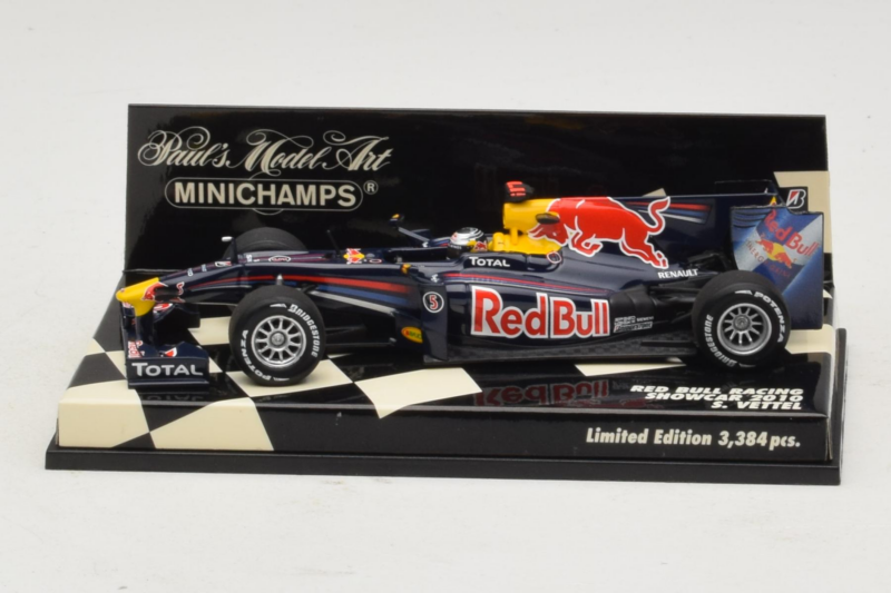 Red Bull Racing RB6 S. Vettel F1 Showcar 2010 Minichamps 1:43 400100075 Fém
