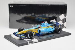 Renault F1 Team R25 #5 F. Alonso 3rd Place Brazil GP 2005 World Champion Minichamps 1:18 117051705 Fém – 7. kép a 7-ből