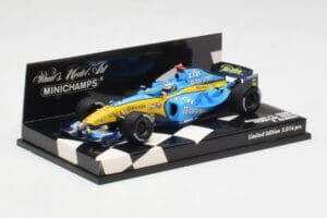 Renault R25 F. Alonso F1 World Champion Showcar 2005 Minichamps 1:43 400050075 Fém – 3. kép a 5-ből