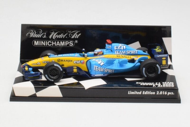 Renault R25 F. Alonso F1 World Champion Showcar 2005 Minichamps 1:43 400050075 Fém