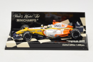 Renault R27 #3 G. Fisichella Renault F1 Team Showcar 2007 Minichamps 1:43 400070073 Fém